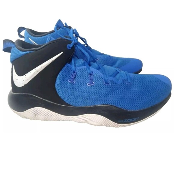 Nike Men\'s Zoom Rev 2 TB A05386-400 Blue Lace Up Athletic Shoes Size 18